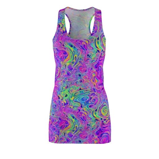 Kaleido Fever on a Racerback Dress