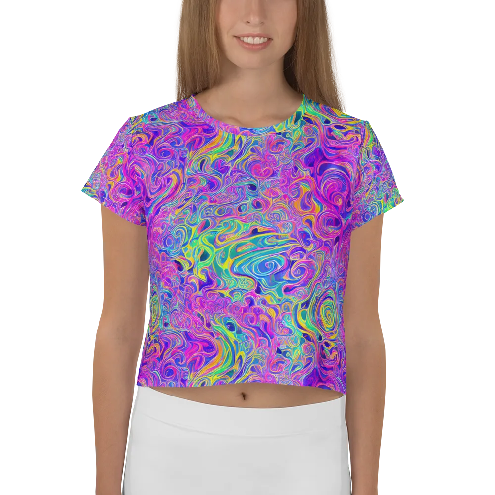Kaleido Fever on Crop Tee — Front