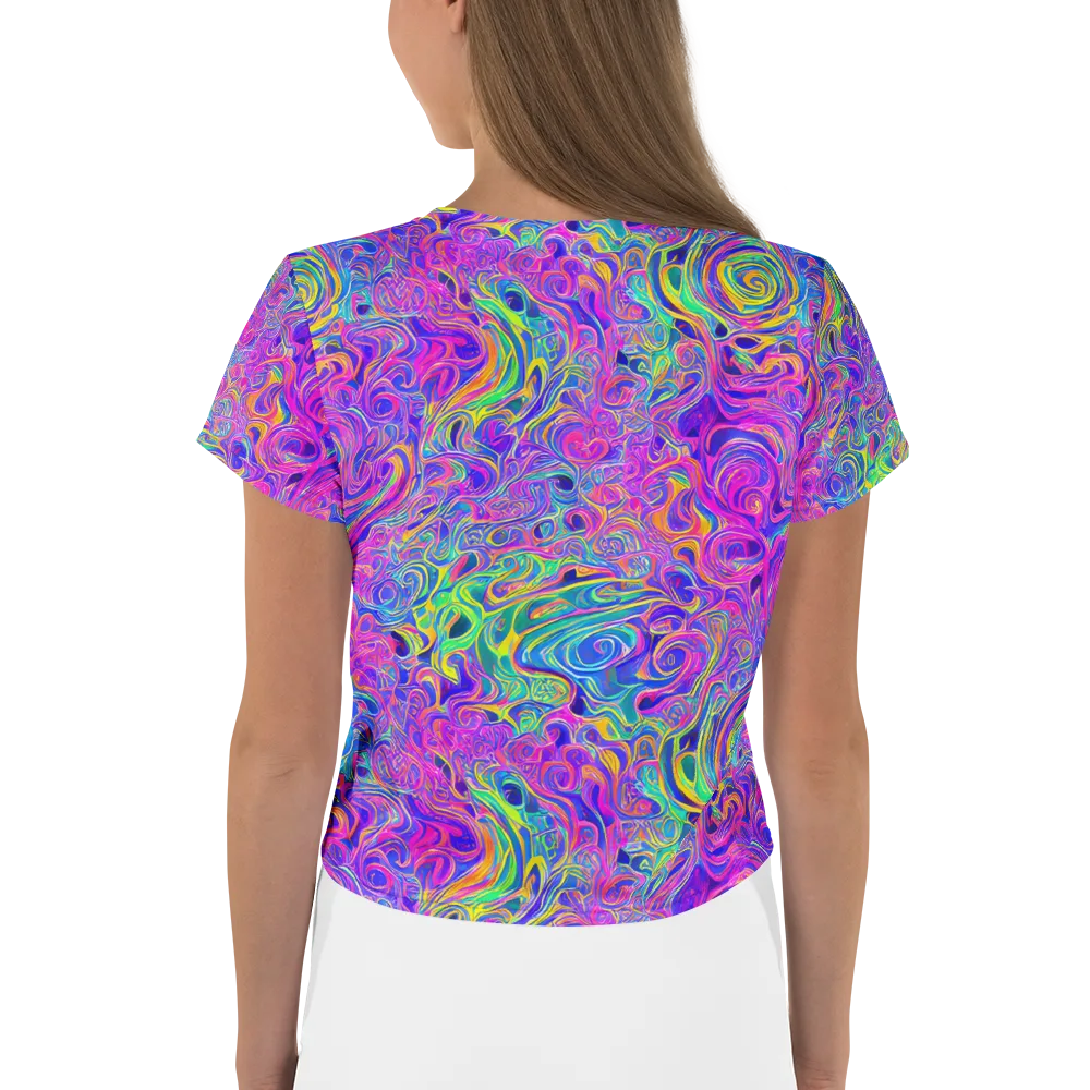 Kaleido Fever on Crop Tee — Back