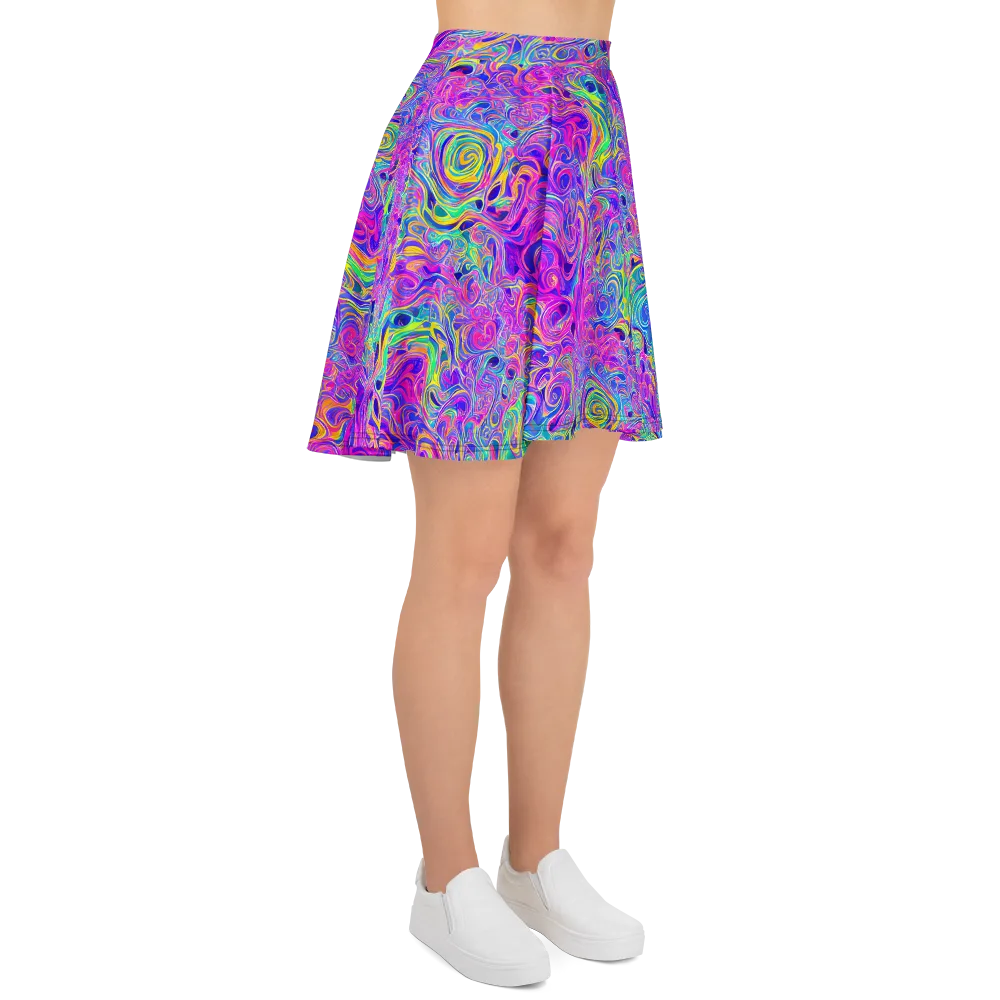 Kaleido Fever on Skater Skirt — Right