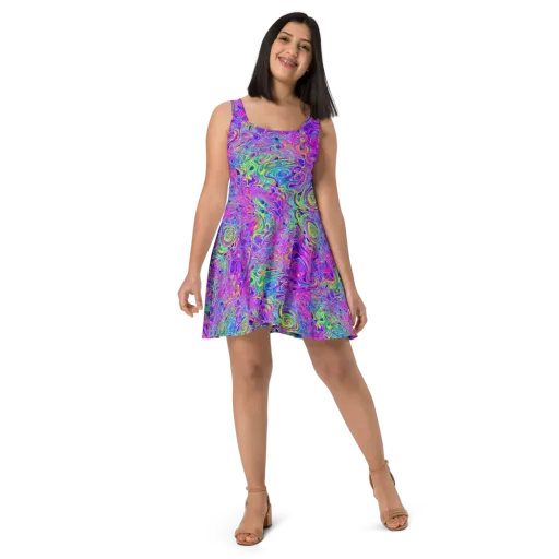 Kaleido Fever on a Skater Dress