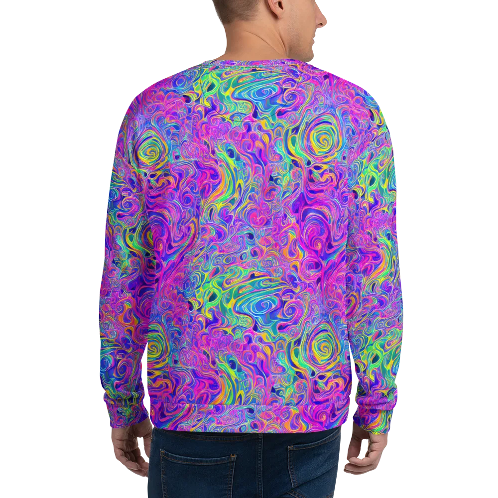 Kaleido Fever on Sweatshirt — Back