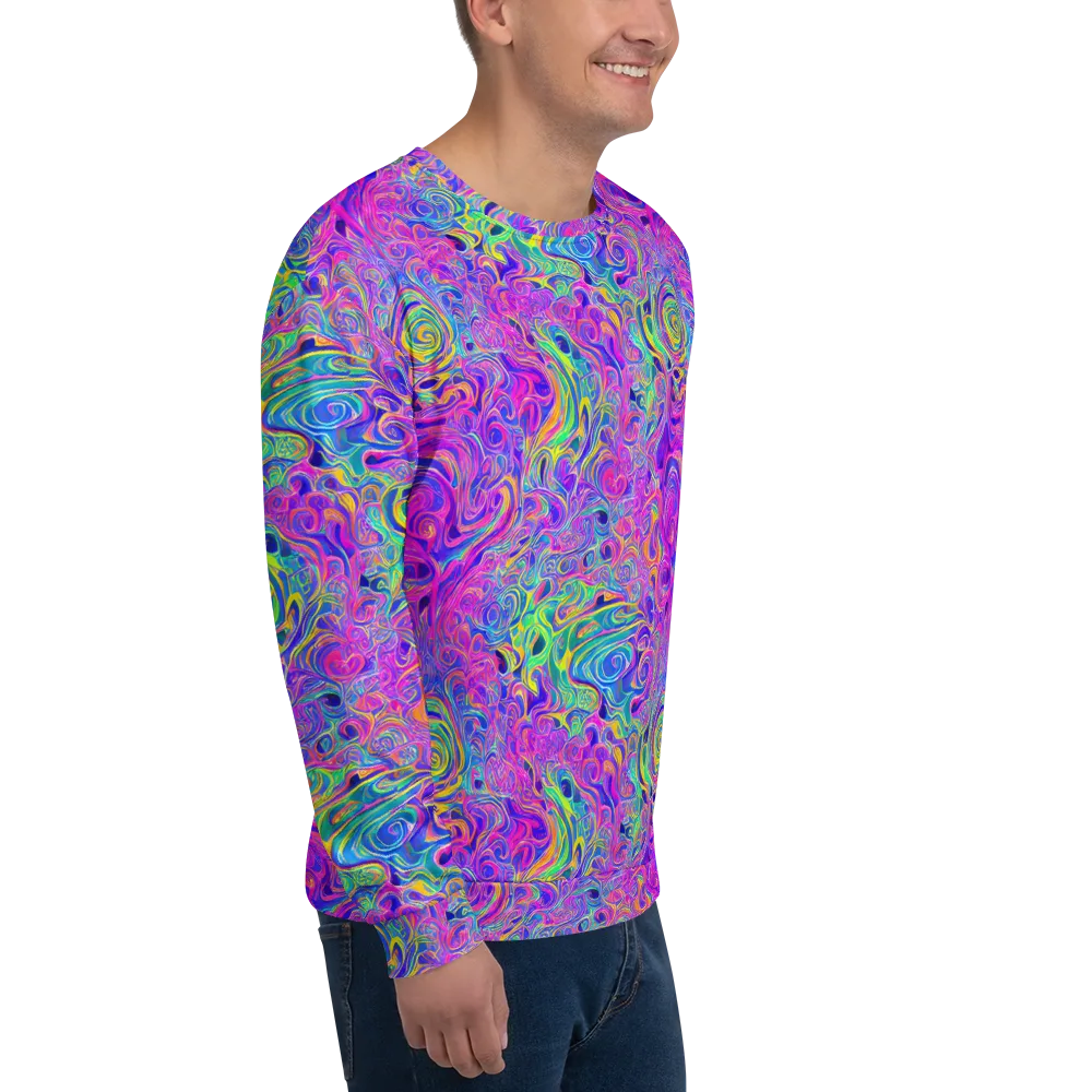 Kaleido Fever on Sweatshirt — Right Front