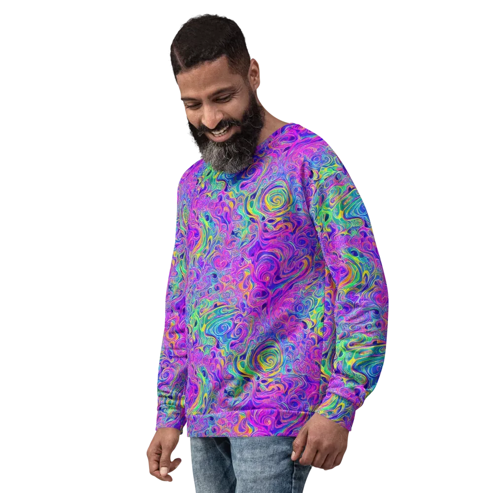 Kaleido Fever on Sweatshirt — Left Front