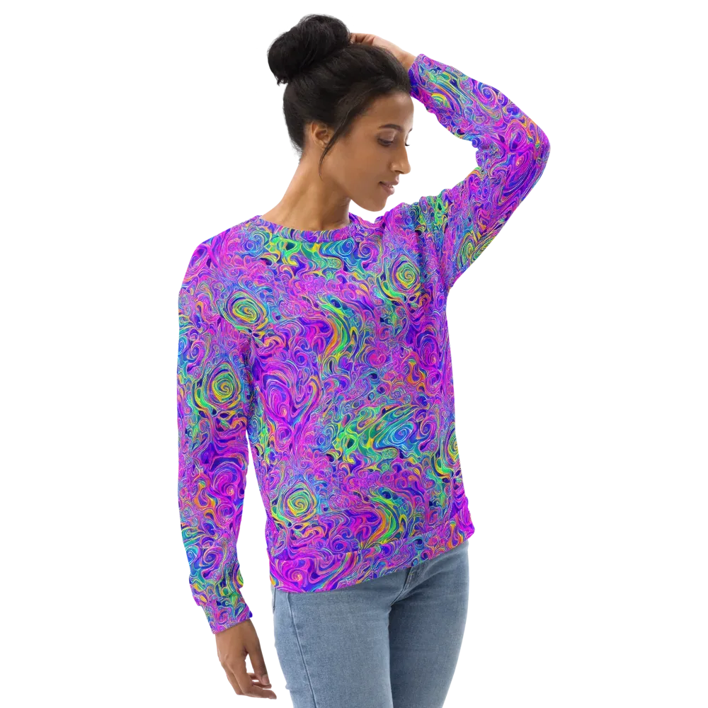 Kaleido Fever on Sweatshirt — Right Front