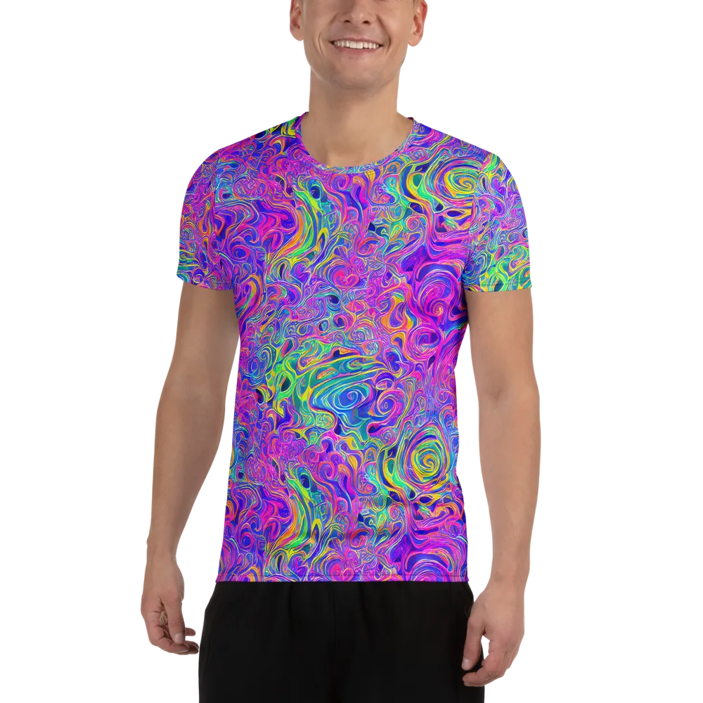 Kaleido Fever on Men's Athletic T-Shirt — Front