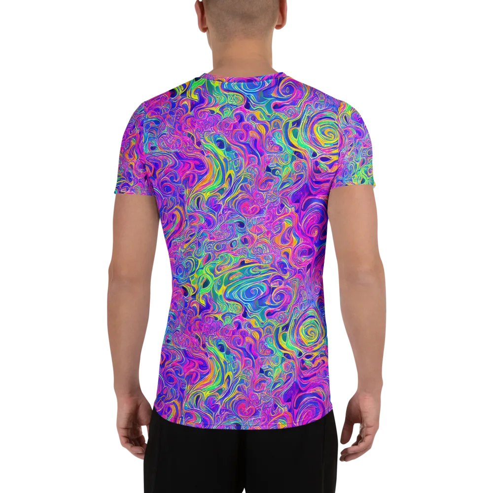 Kaleido Fever on Men's Athletic T-Shirt — Back