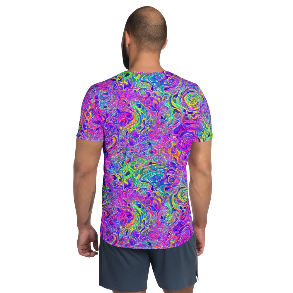 Kaleido Fever on Men's Athletic T-Shirt — Back