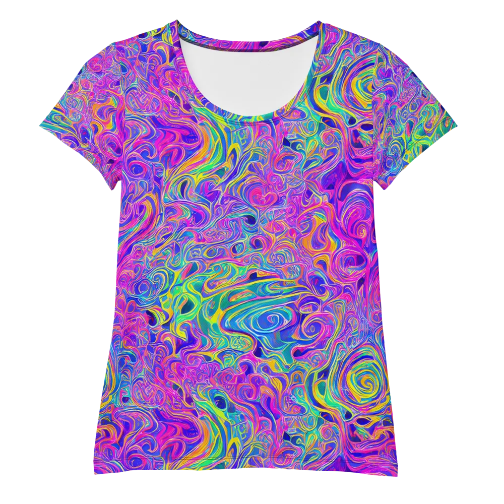 Kaleido Fever on Women's Athletic T-Shirt — Front