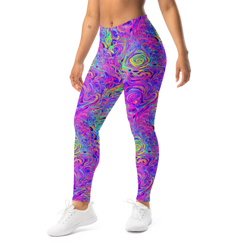 Kaleido Fever on Leggings — Left Front