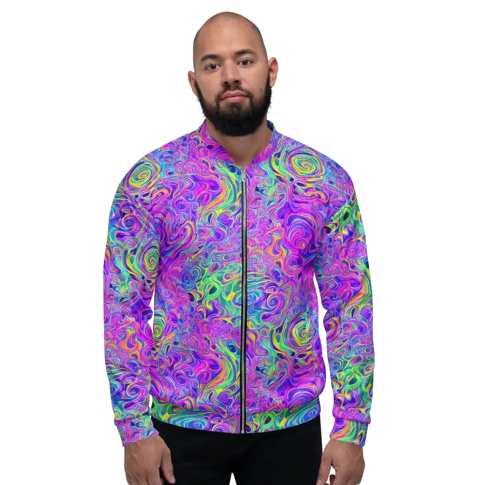 Kaleido Fever on Bomber Jacket — Front