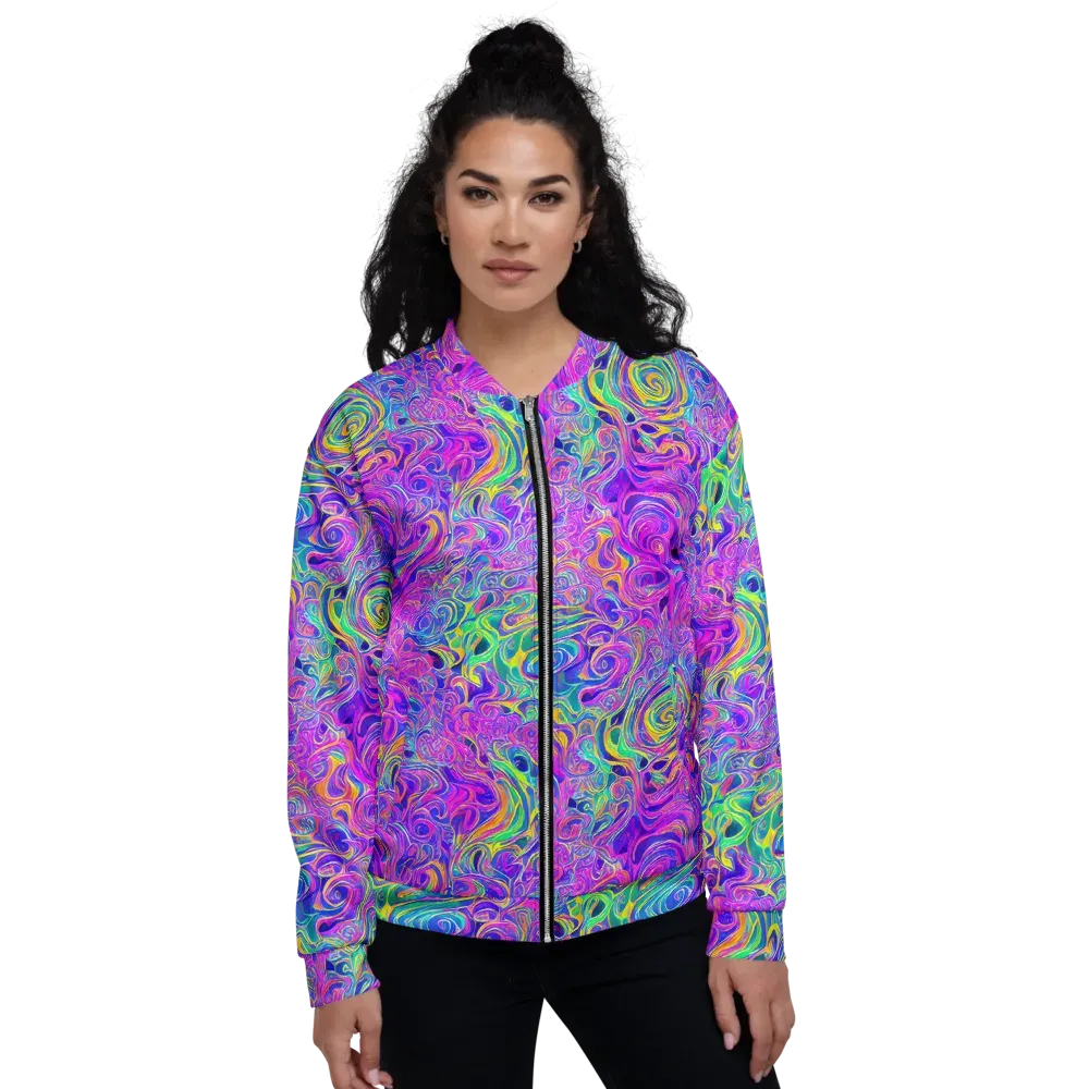 Kaleido Fever on Bomber Jacket — Front