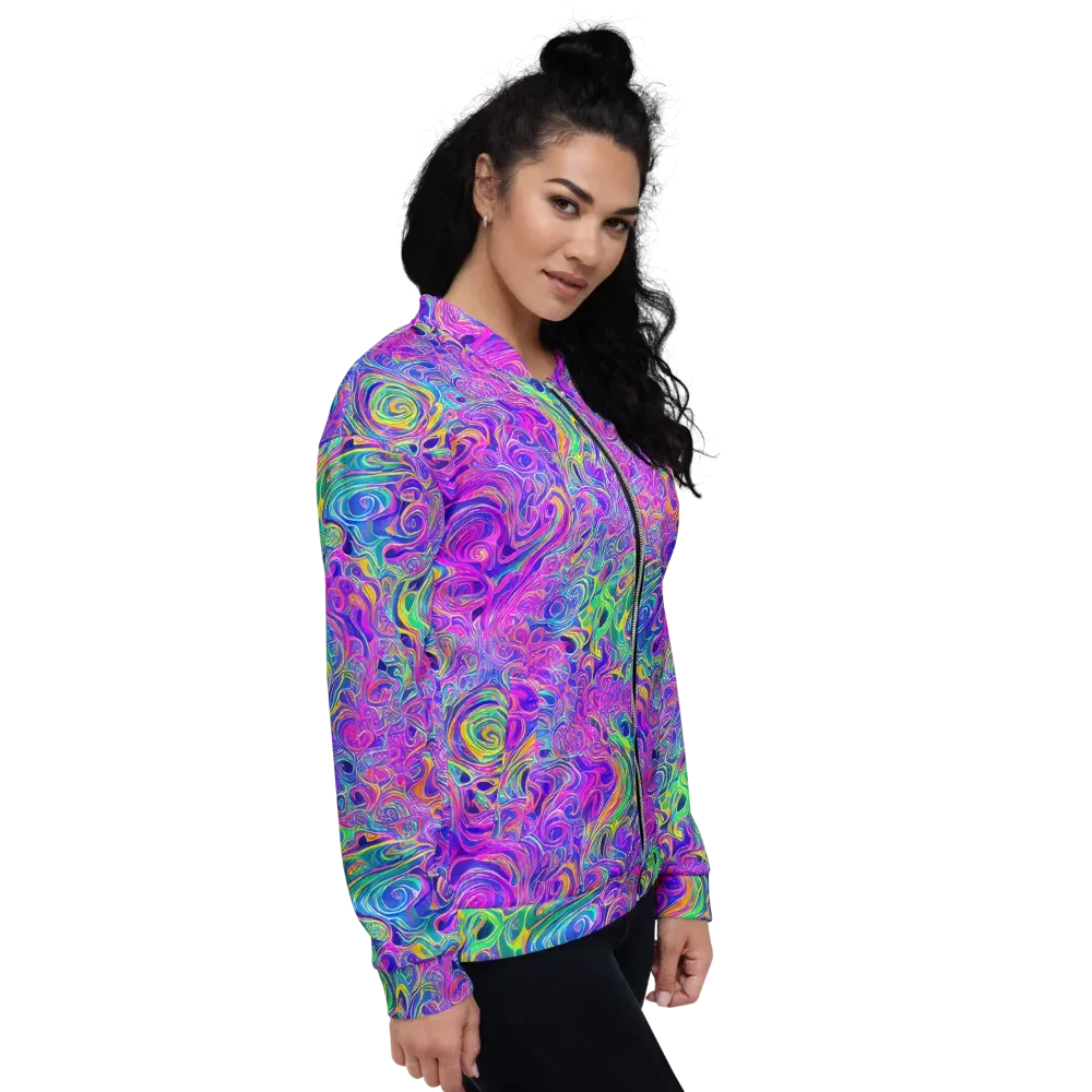 Kaleido Fever on Bomber Jacket — Right