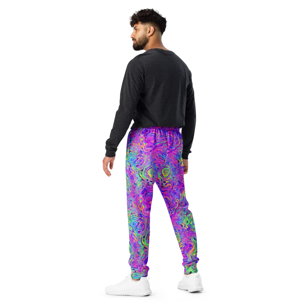Kaleido Fever on Men's Joggers — Back