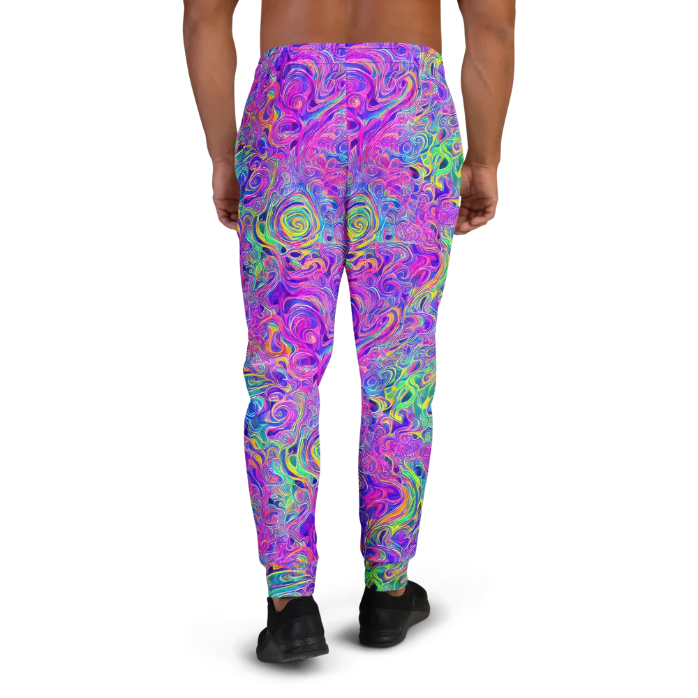 Kaleido Fever on Men's Joggers — Back