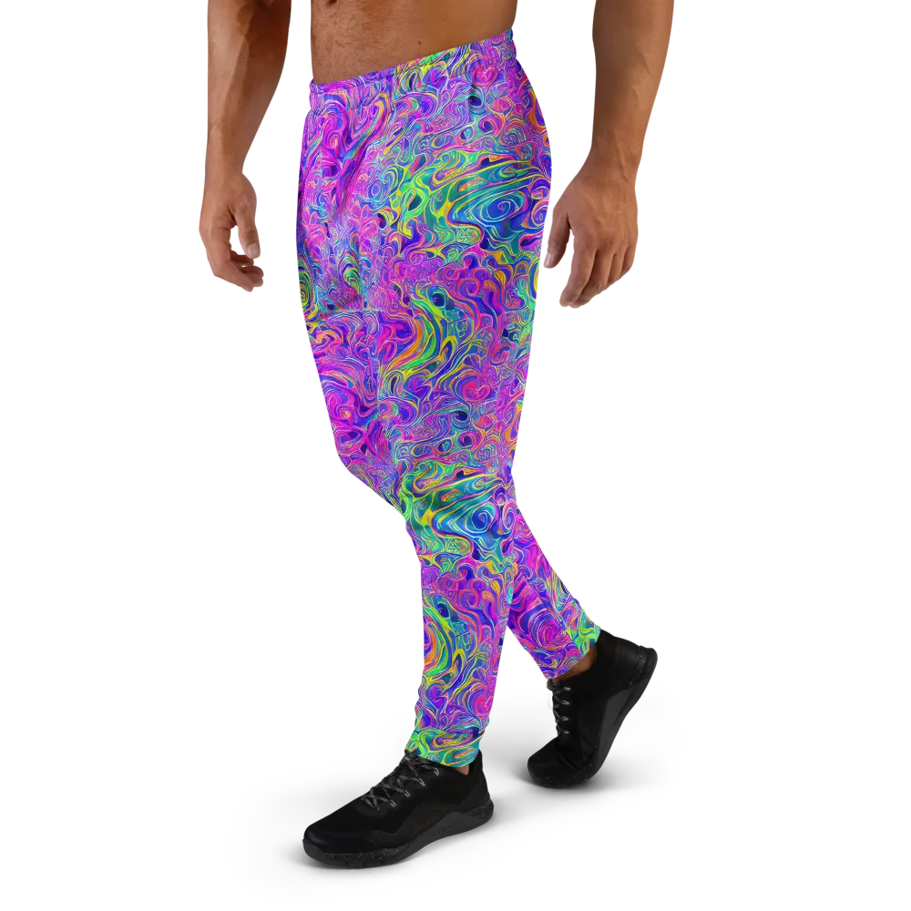 Kaleido Fever on Men's Joggers — Left