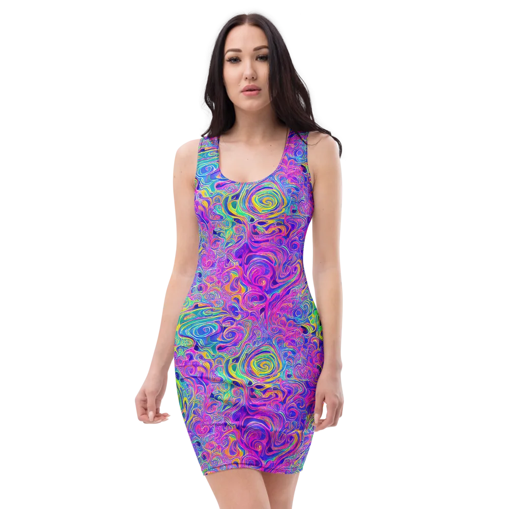 Kaleido Fever on Bodycon Dress — Front