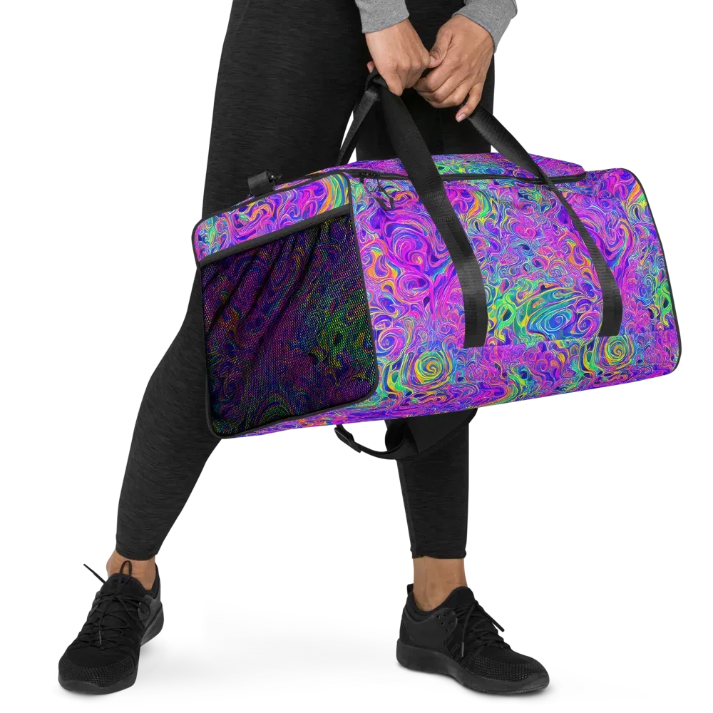 Kaleido Fever on Duffle Bag — Right Front