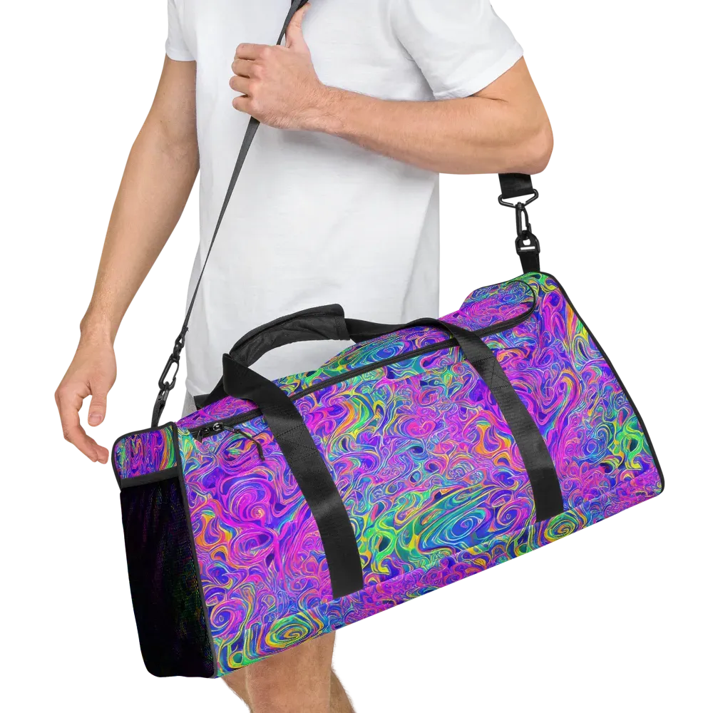 Kaleido Fever on Duffle Bag — Right Front