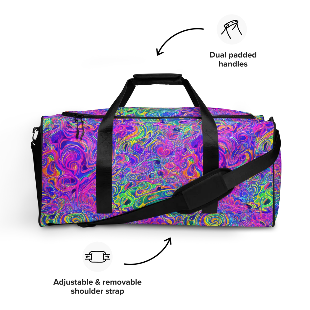 Kaleido Fever on Duffle Bag — Front