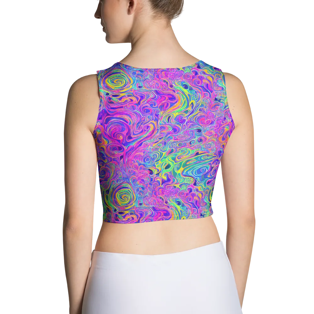 Kaleido Fever on Crop Top — Back
