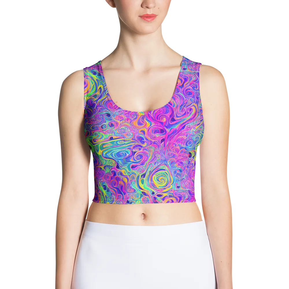 Kaleido Fever on Crop Top — Front