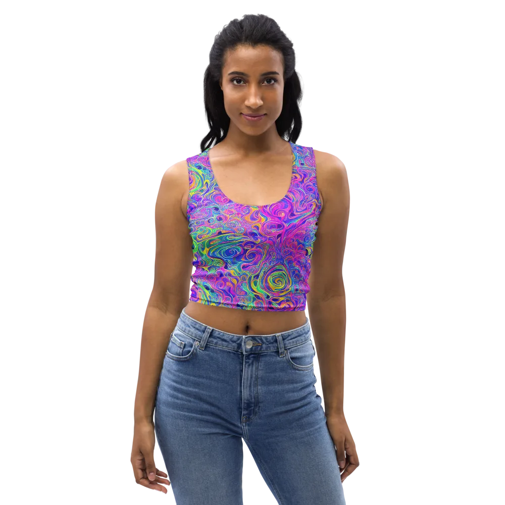 Kaleido Fever on Crop Top — Front