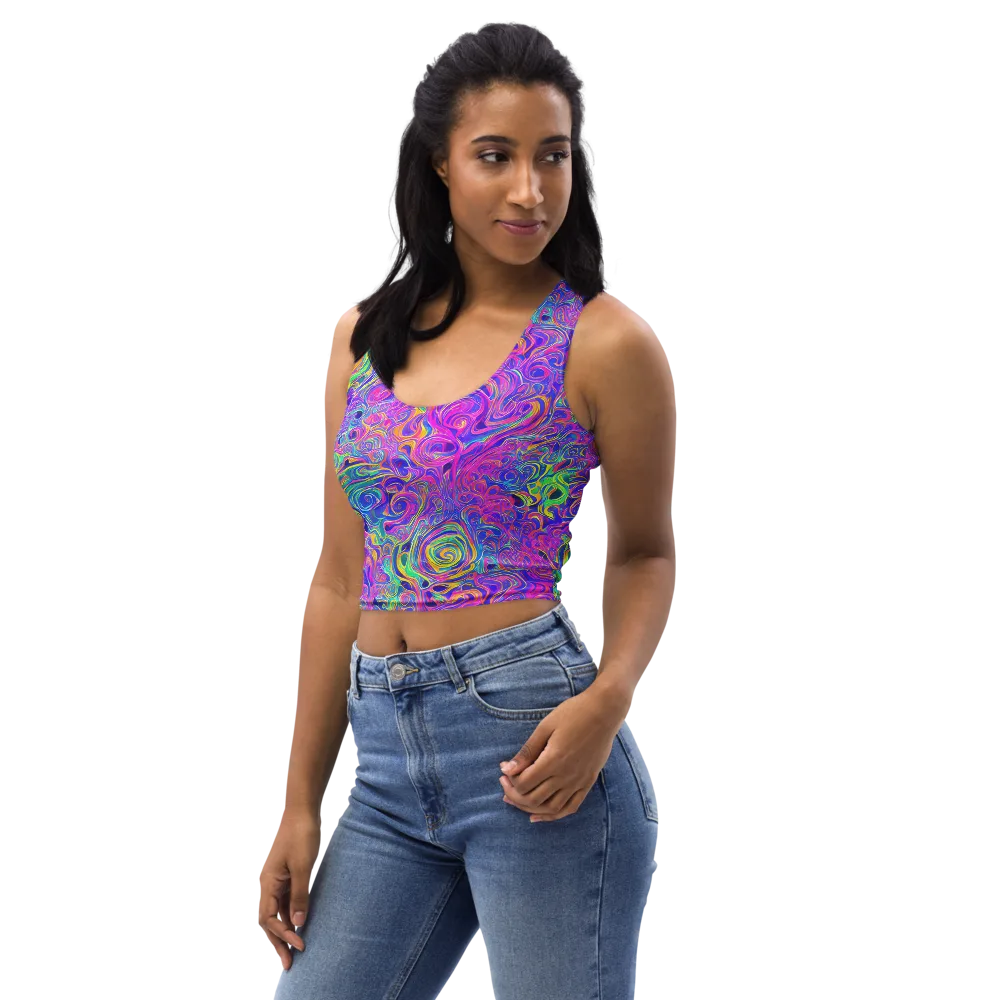 Kaleido Fever on Crop Top — Left Front