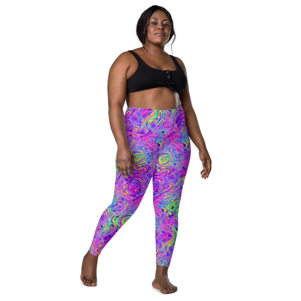 Kaleido Fever on Leggings with Pockets — Front