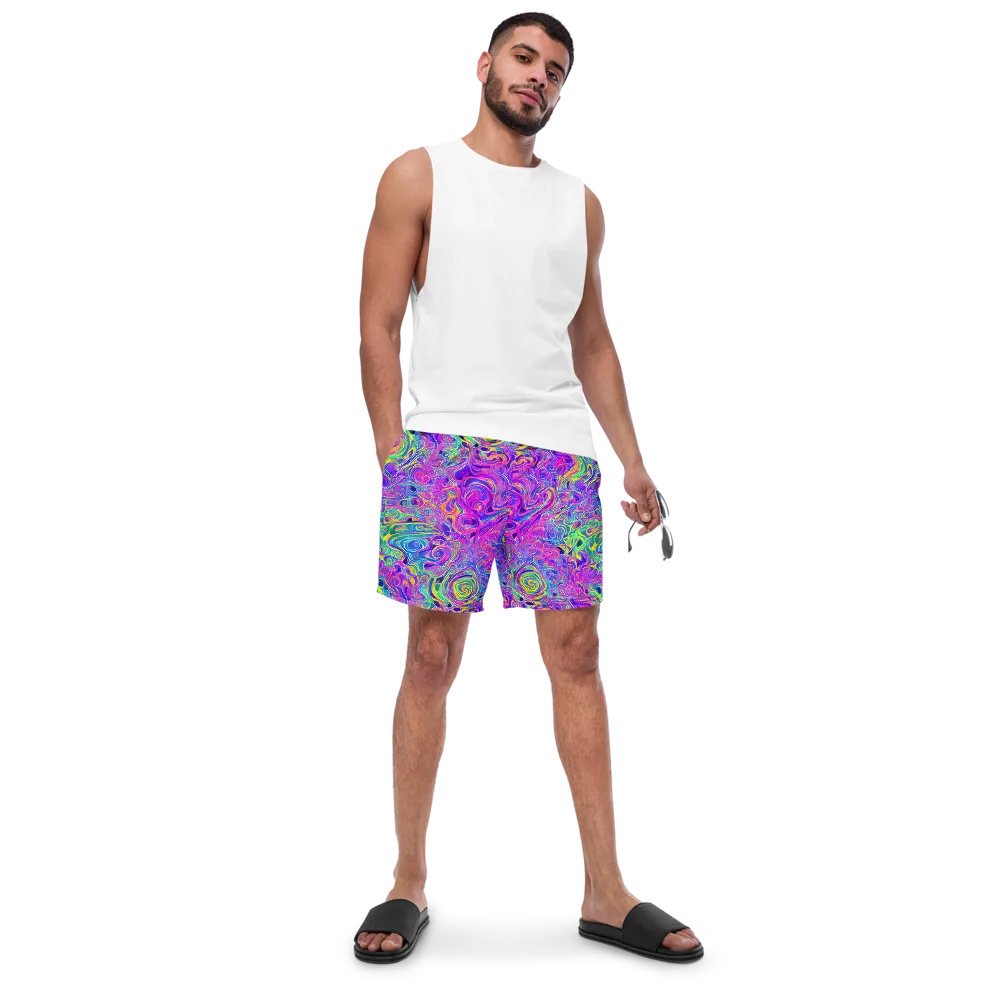 Kaleido Fever on Swim Trunks — Front