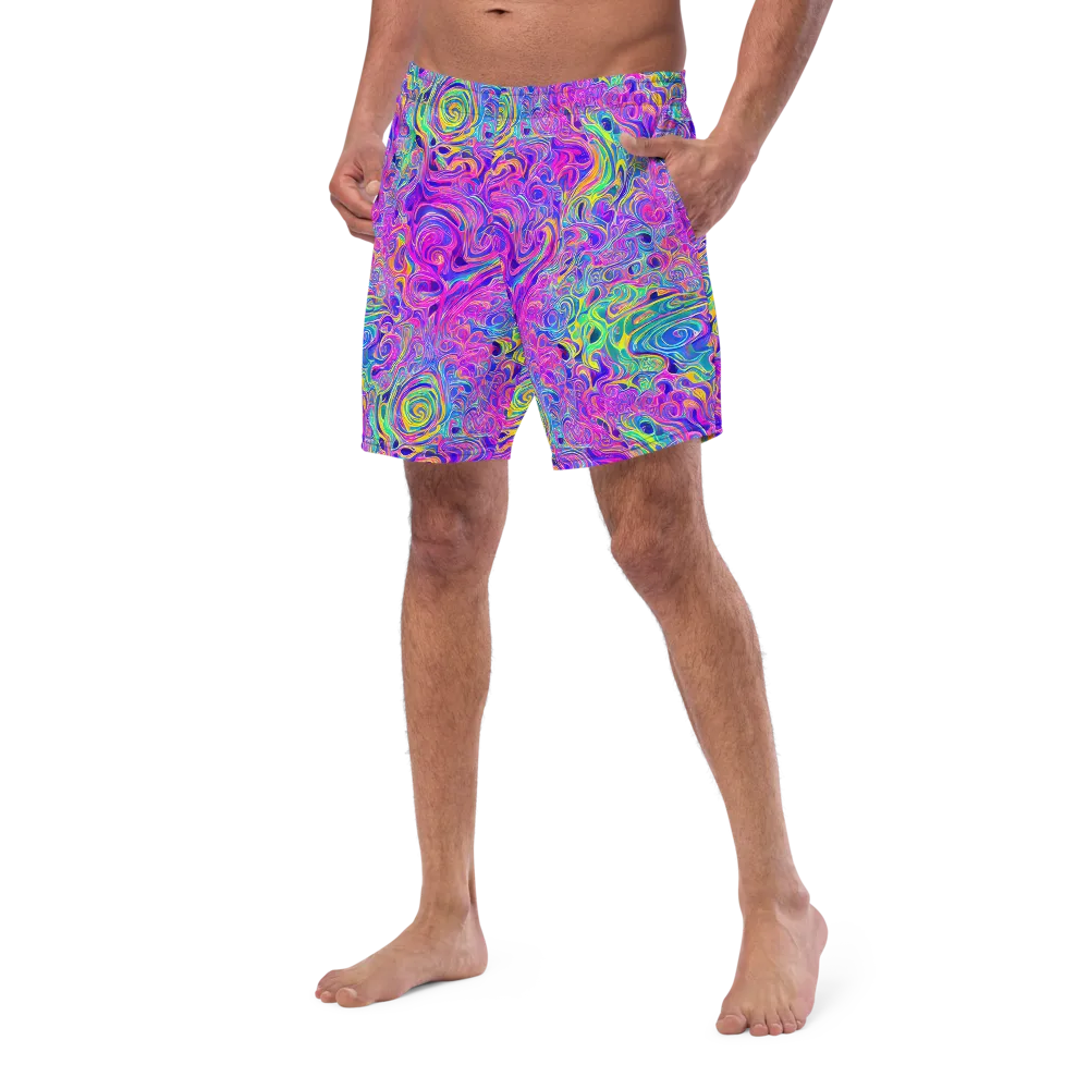 Kaleido Fever on Swim Trunks — Left Front