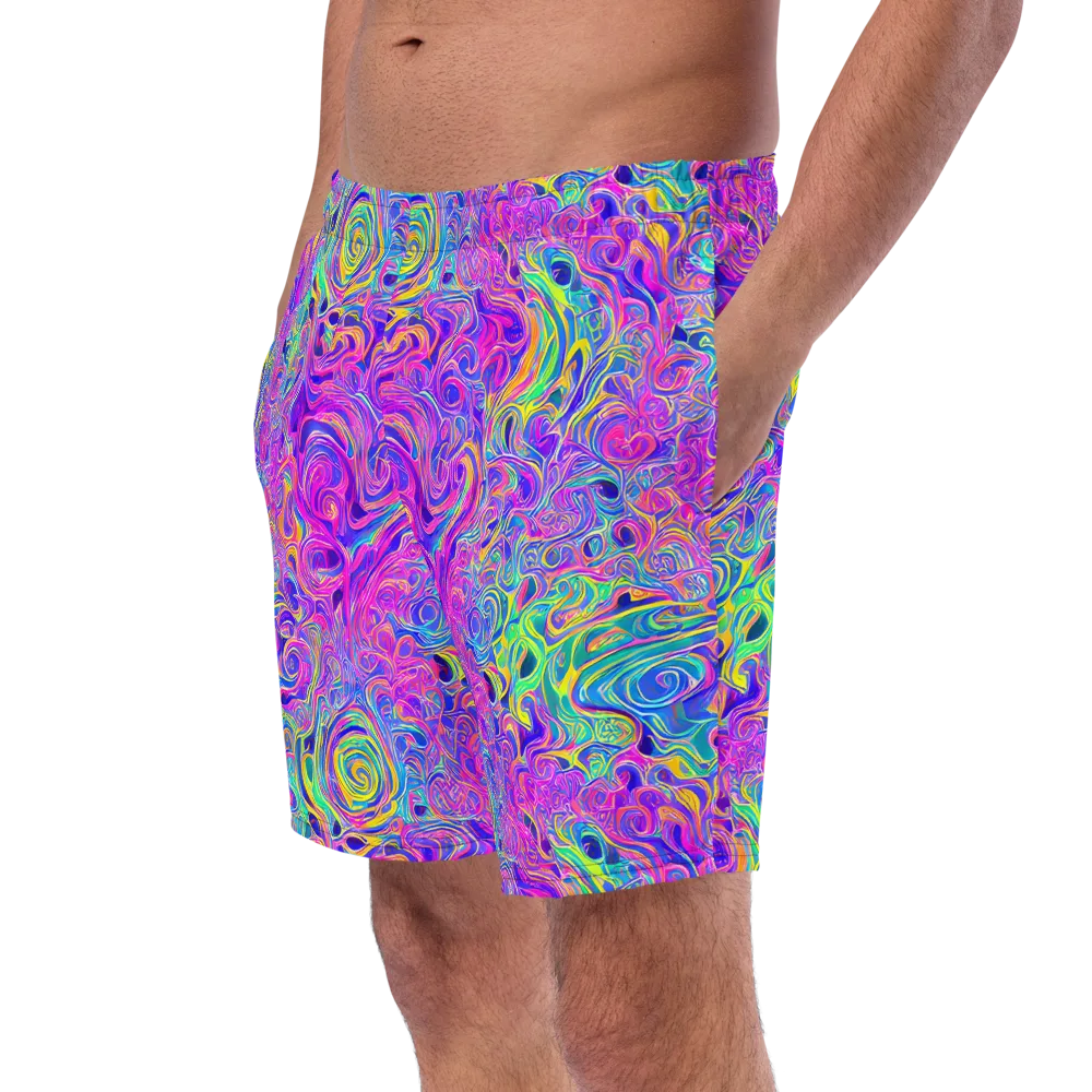 Kaleido Fever on Swim Trunks — Left Front