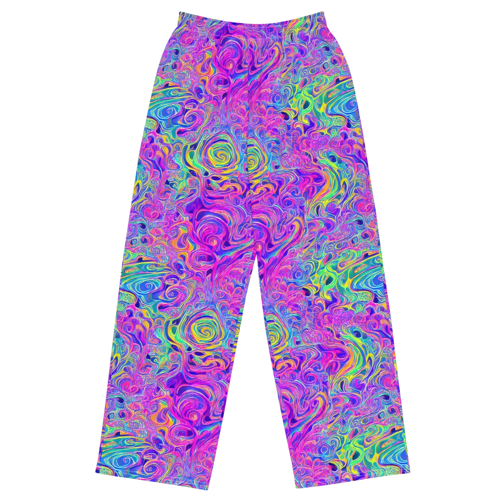 Kaleido Fever on Wide-Leg Pants — Front