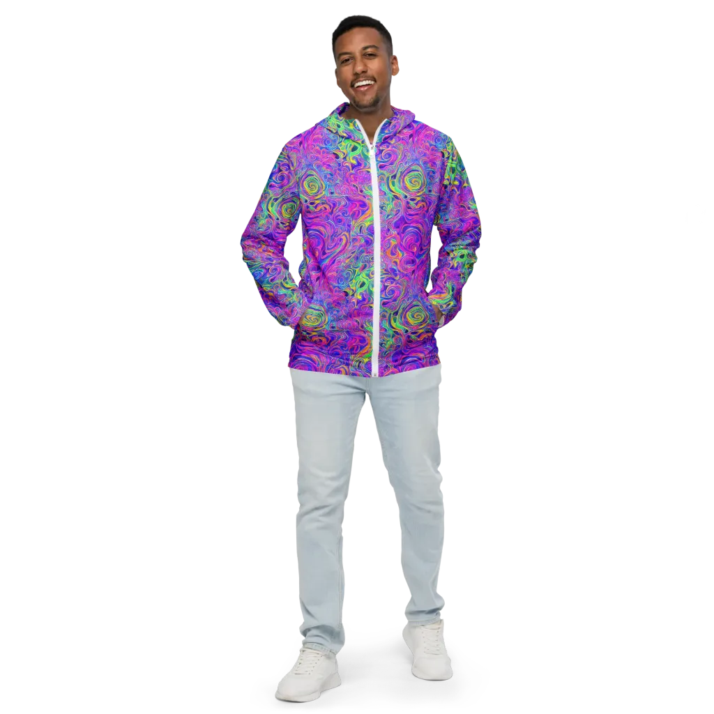 Kaleido Fever on Men's Windbreaker — Front