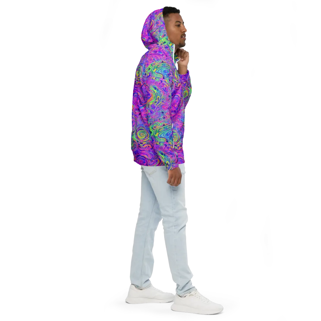 Kaleido Fever on Men's Windbreaker — Right