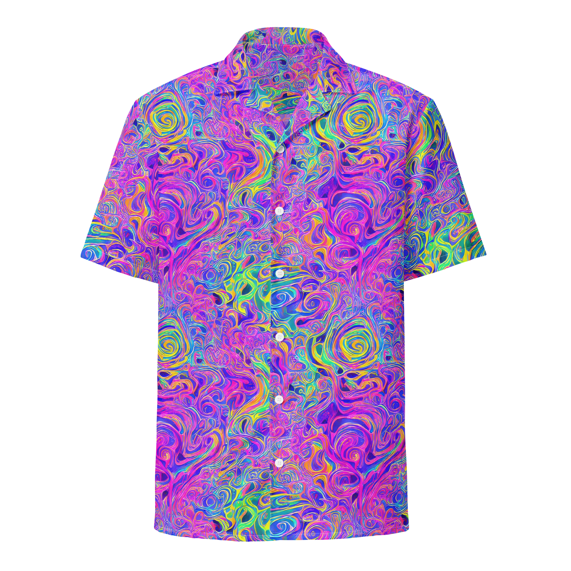 Kaleido Fever on Button Shirt — Front