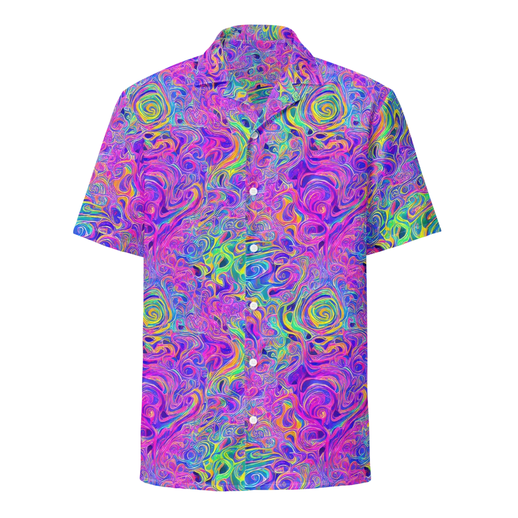 Kaleido Fever on Button Shirt — Front
