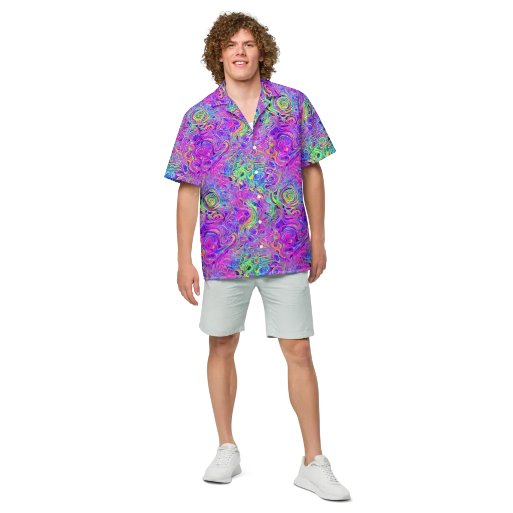 Kaleido Fever on Button Shirt — Front