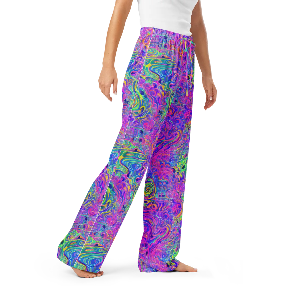 Kaleido Fever on Women's Pajama Pants — Right Front