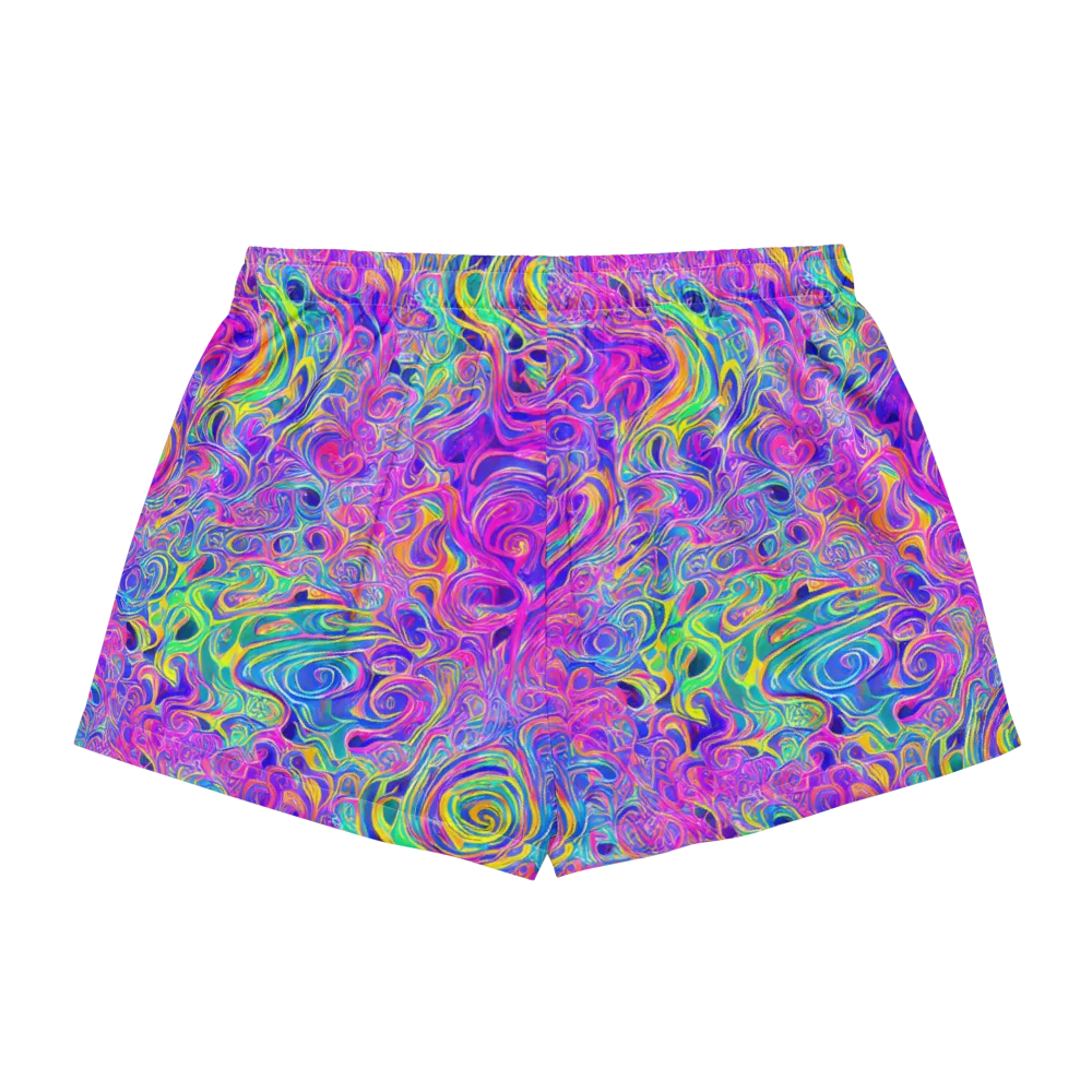 Kaleido Fever on Women's Pajama Shorts — Back