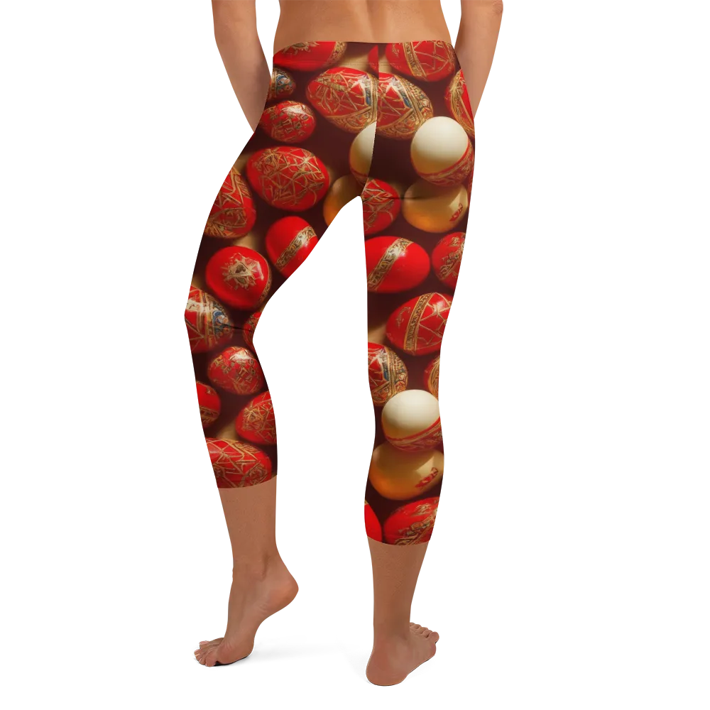 Gilded Bauble on Capri Leggings — Back