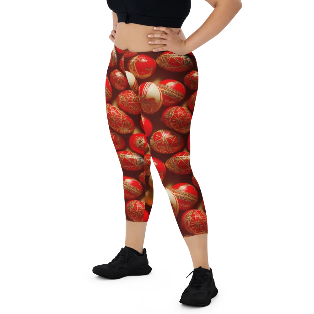 Gilded Bauble on Capri Leggings — Front