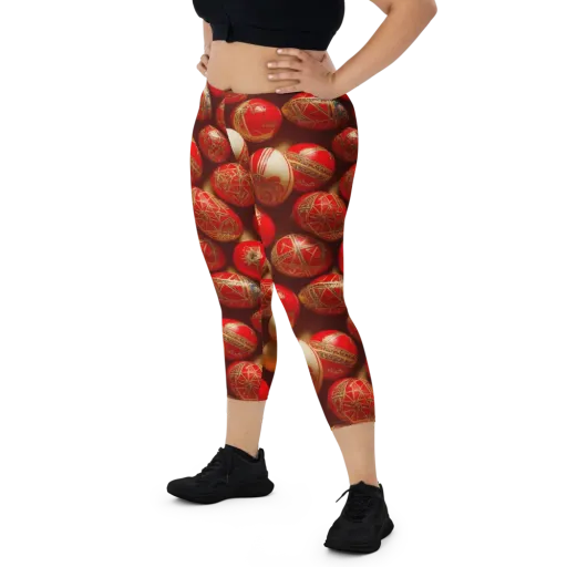 Gilded Bauble on a Capri Leggings
