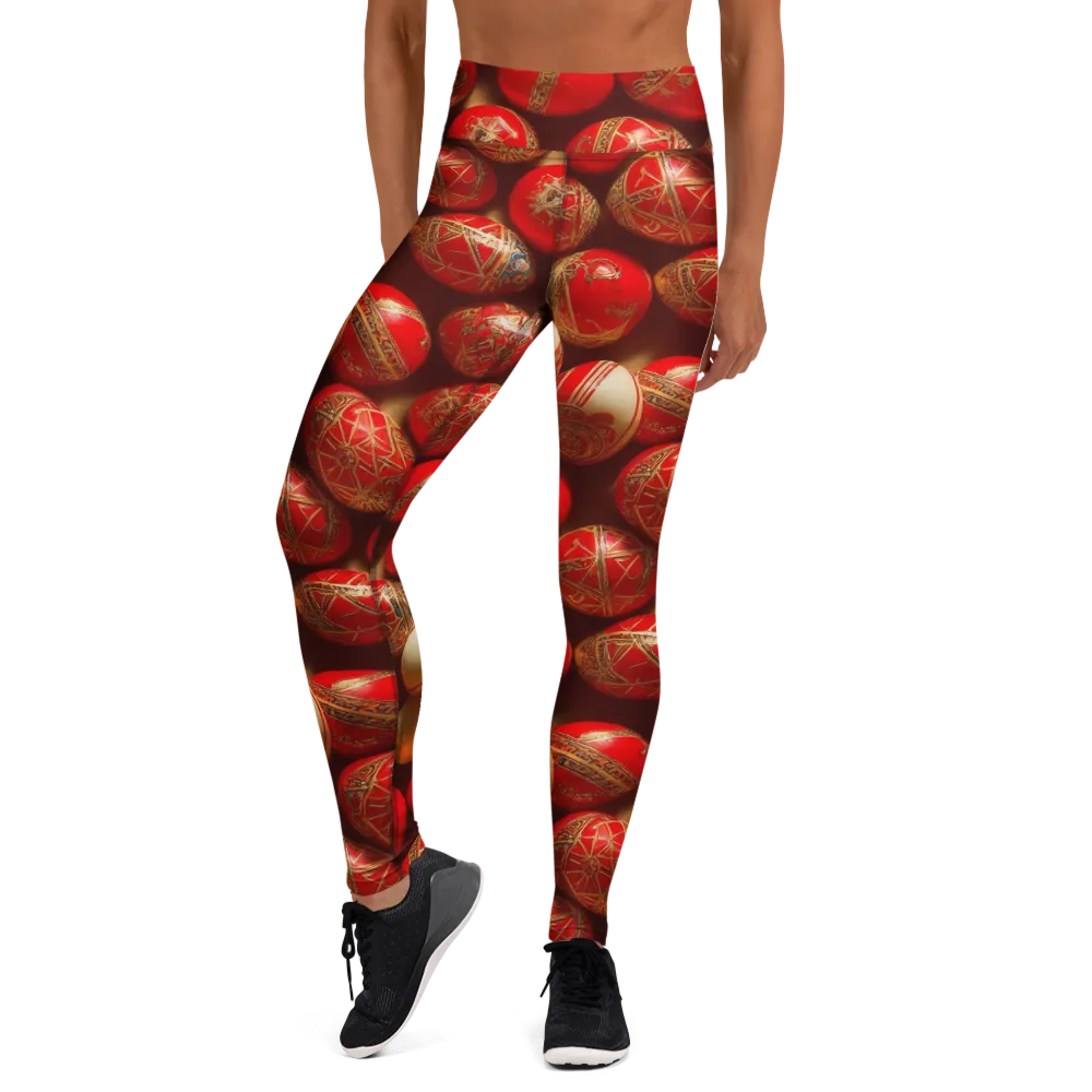 Gilded Bauble on Yoga Leggings — Front