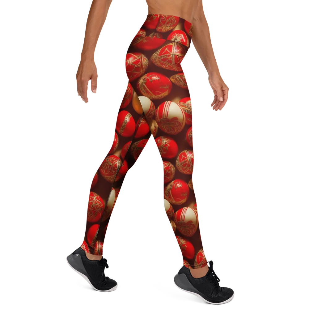 Gilded Bauble on Yoga Leggings — Right