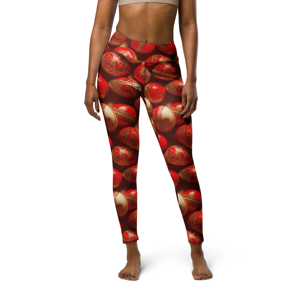 Gilded Bauble on Yoga Leggings — Front