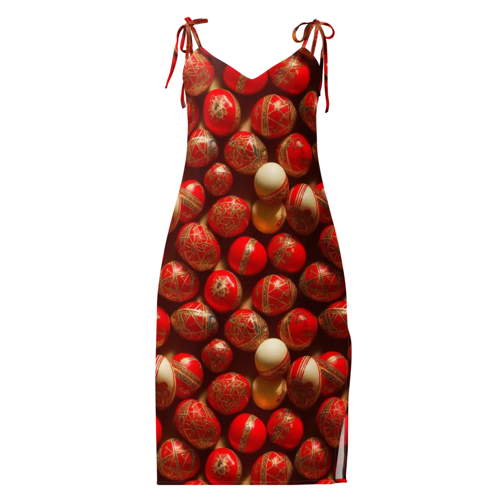 Gilded Bauble on Slip Dress — Front