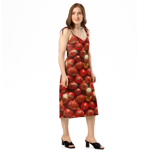 Gilded Bauble on a Slip Dress