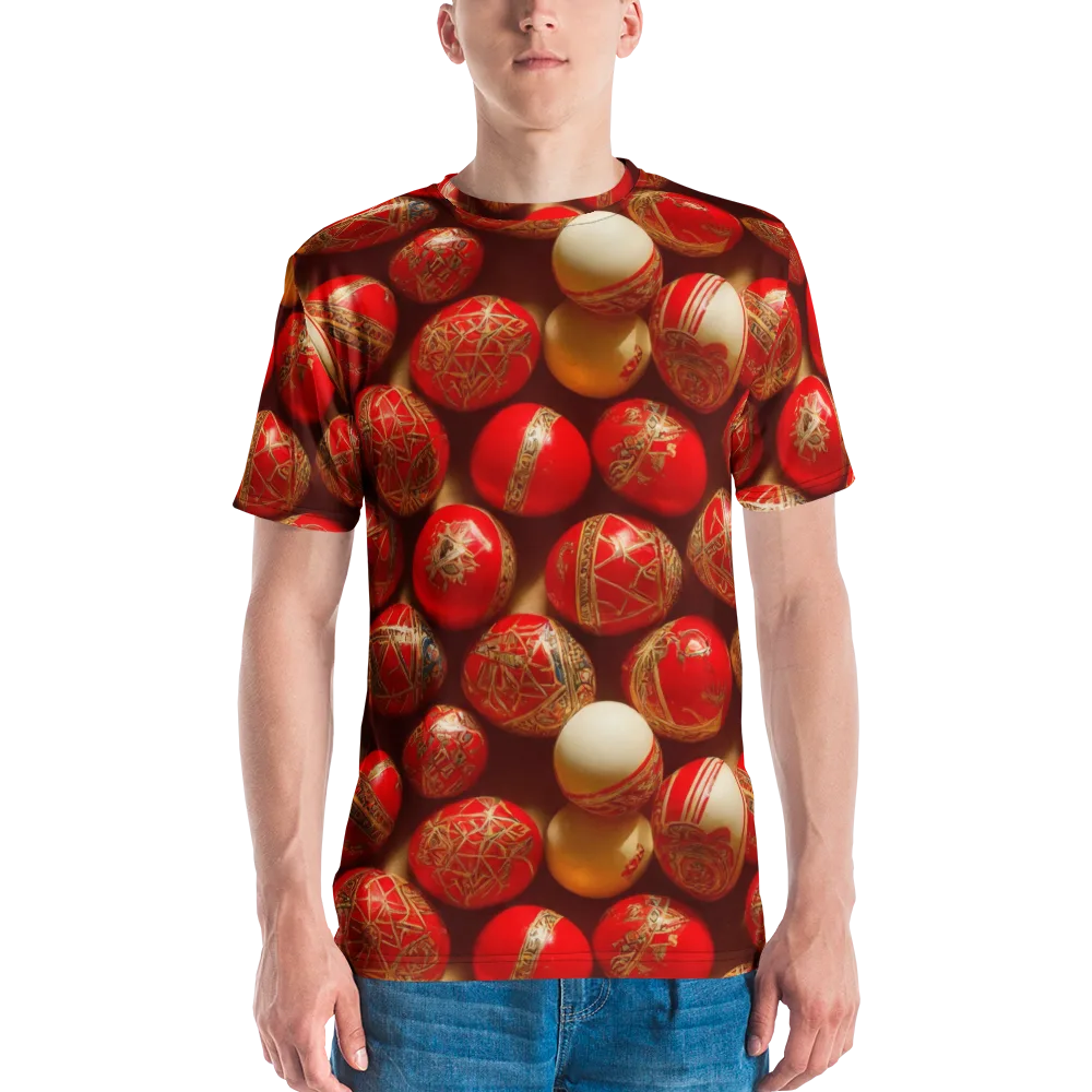 Gilded Bauble on Men's Crew Neck T-Shirt — Front