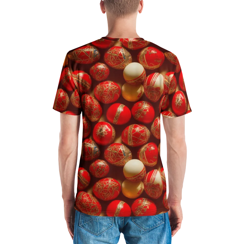 Gilded Bauble on Men's Crew Neck T-Shirt — Back